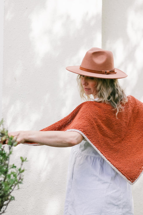 Just Getting Started Triangle Scarf Knitting Pattern